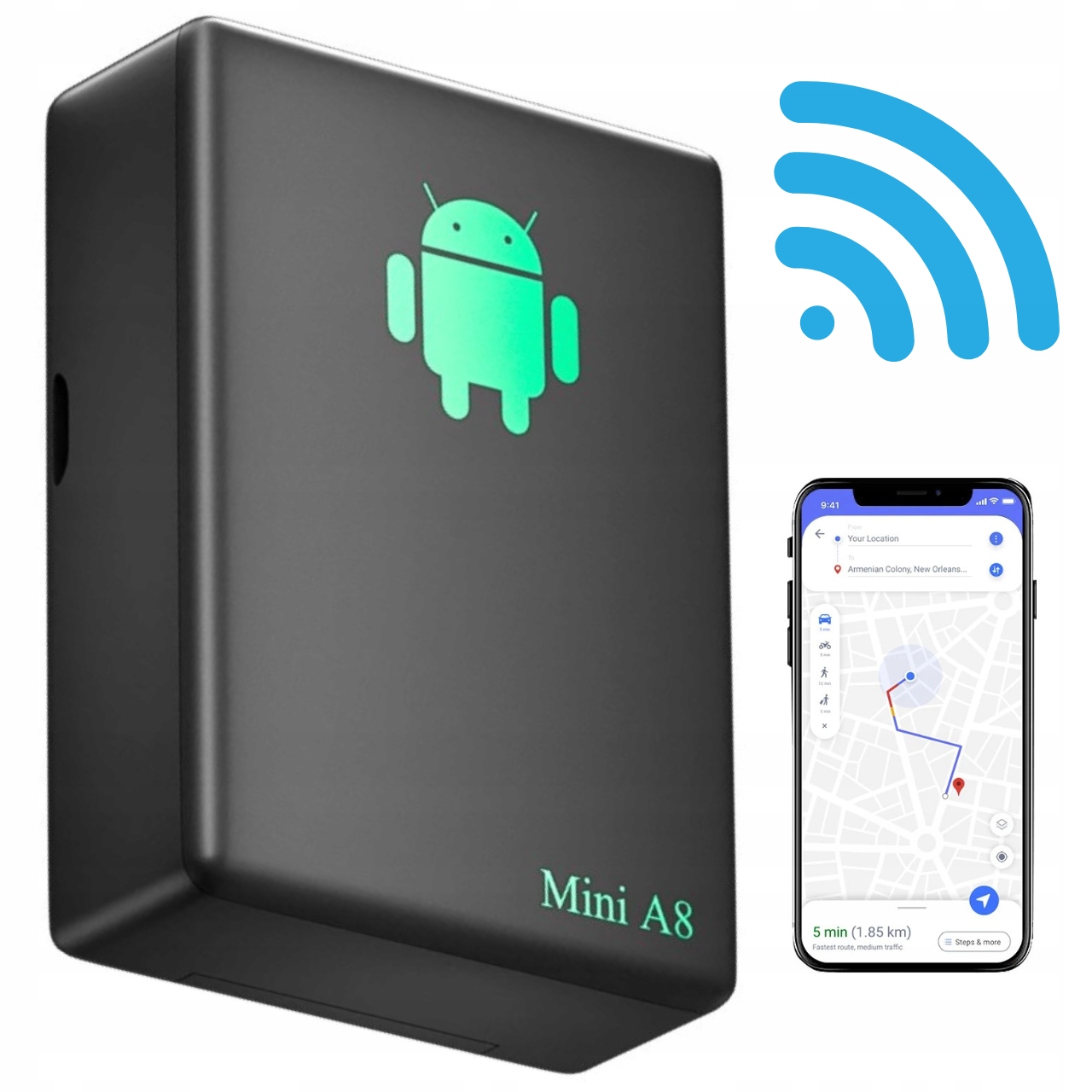 Mini lokalizator A8 - realne zdjecie produktu