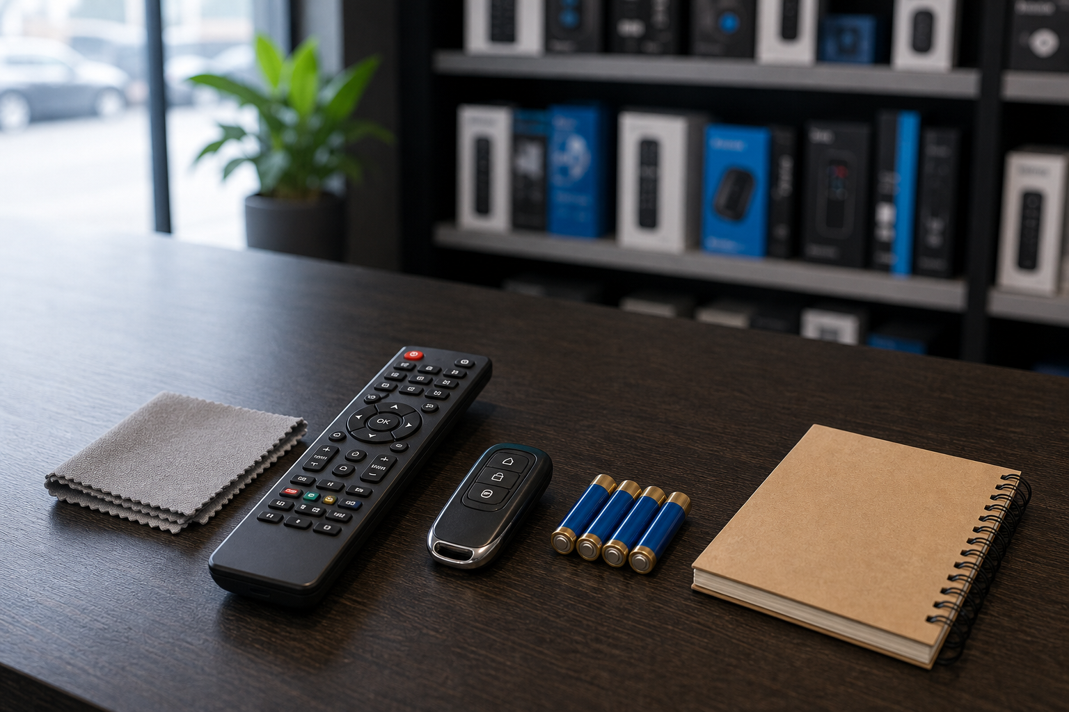 Pilot TV i pilot do bramy przygotowane do rozmowy przed zakupem