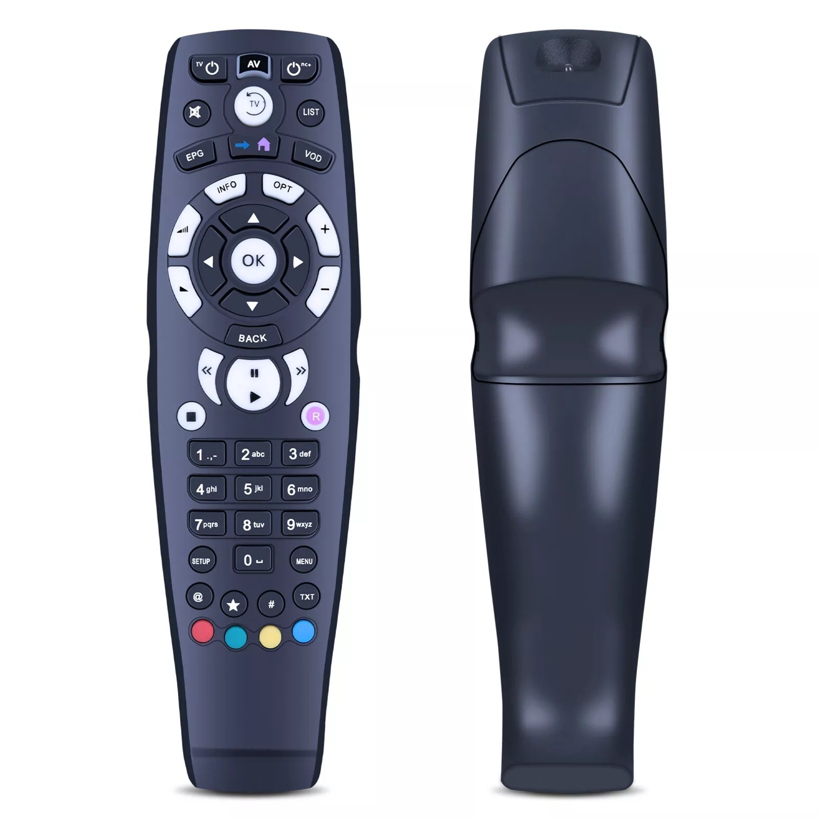 pilot do telewizora Hisense z układem przycisków