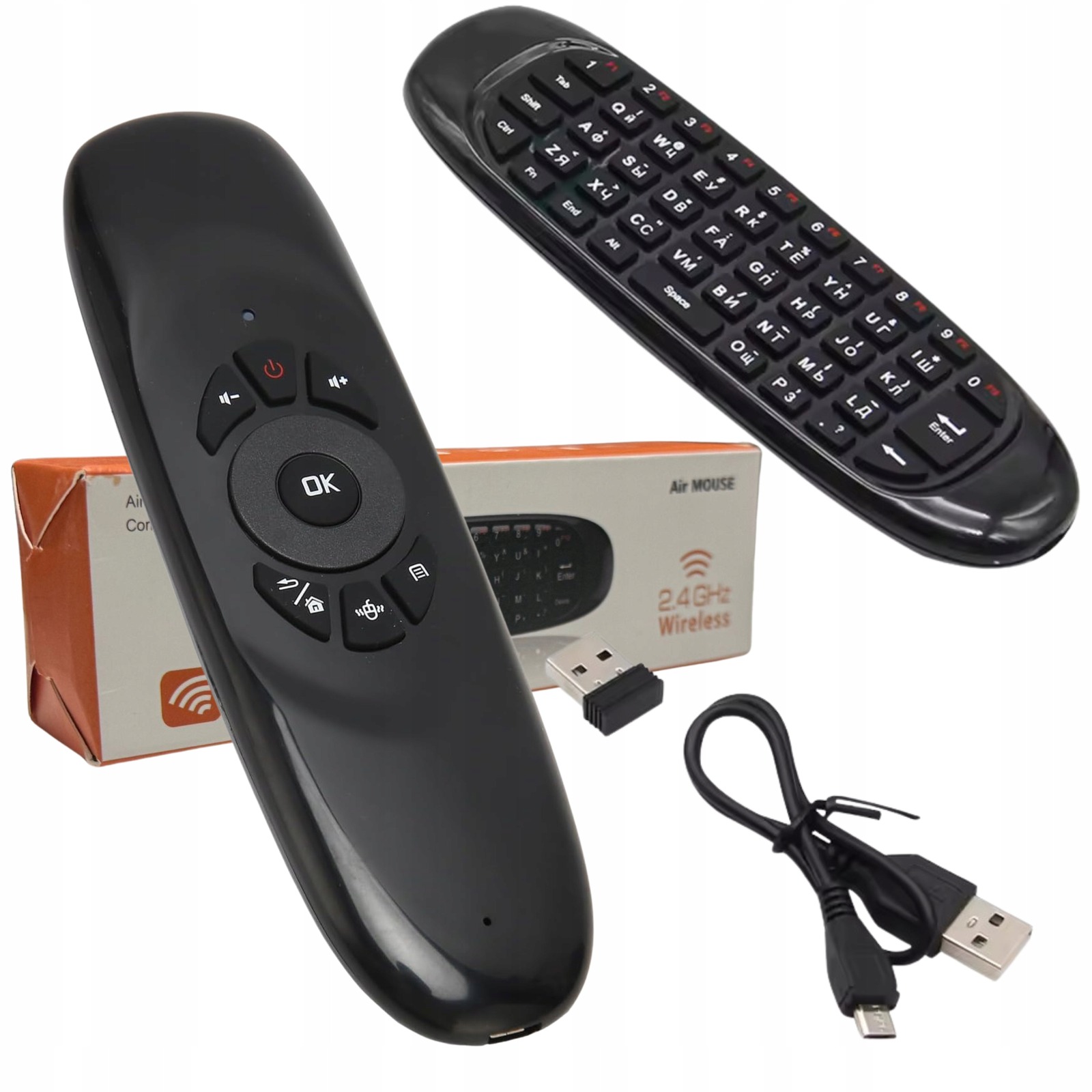 Pilot z klawiatura i odbiornikiem USB do urzadzen RTV