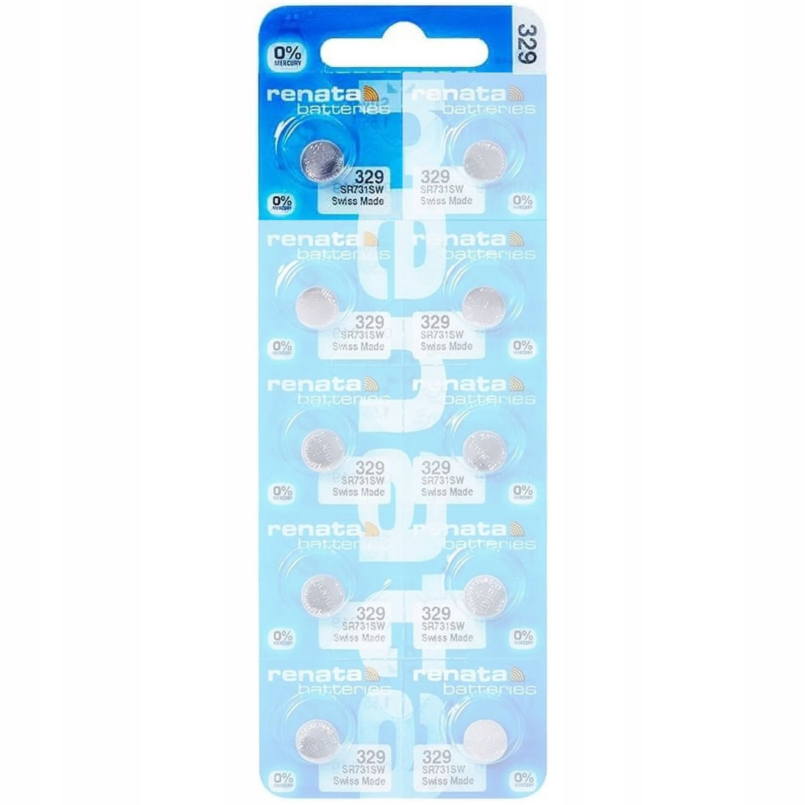 bateria srebrowa Renata 329 w opakowaniu