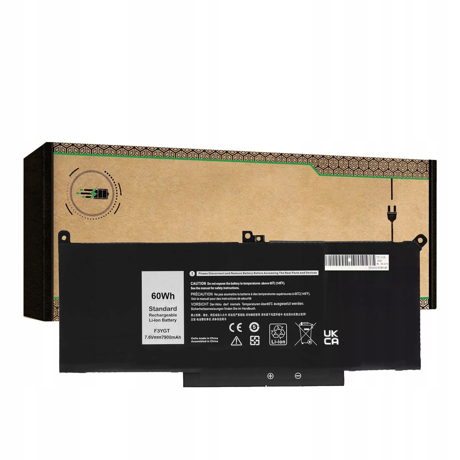 Bateria do laptopa Dell F3YGT z oznaczeniem modelu