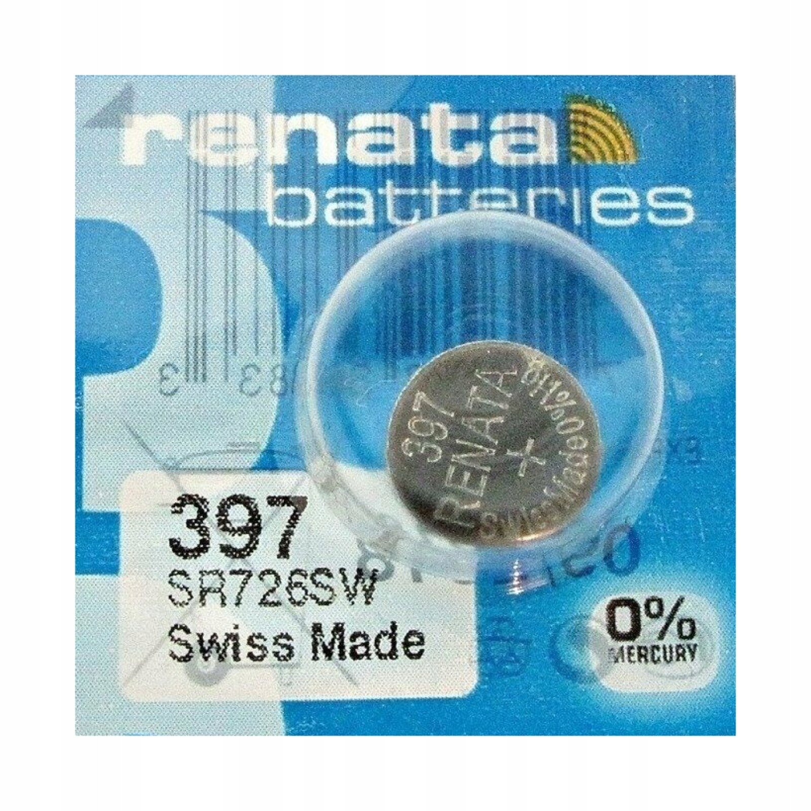 Bateria srebrowa Renata 397 w oryginalnym opakowaniu