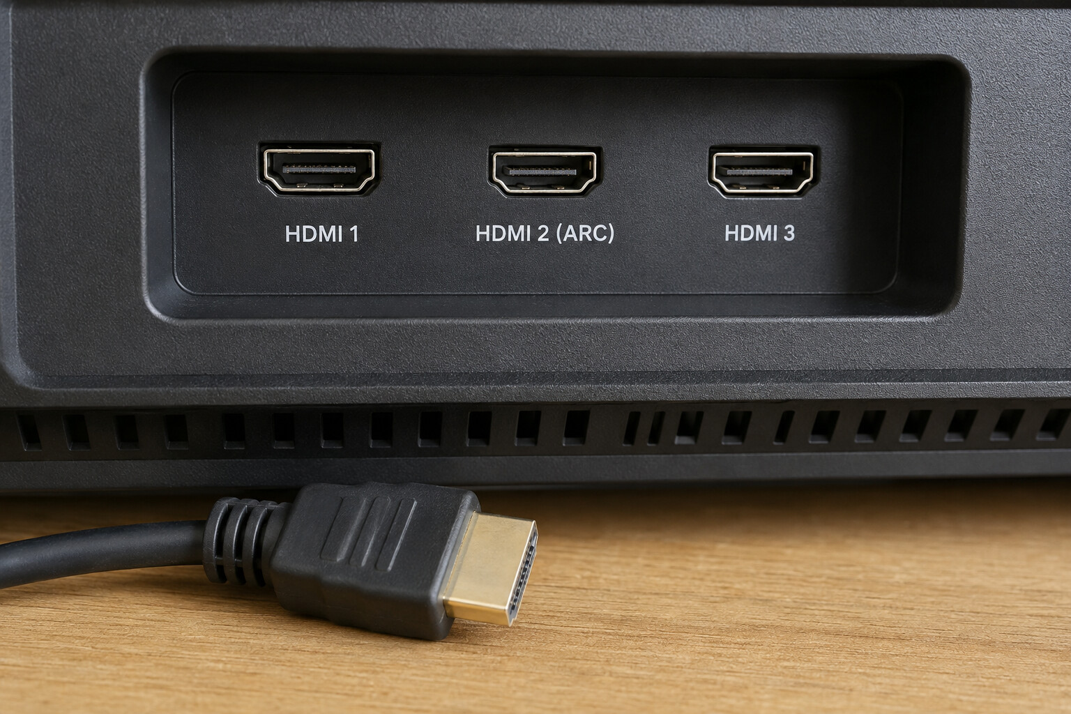 Przykładowe gniazda telewizora z oznaczeniem HDMI 2 ARC