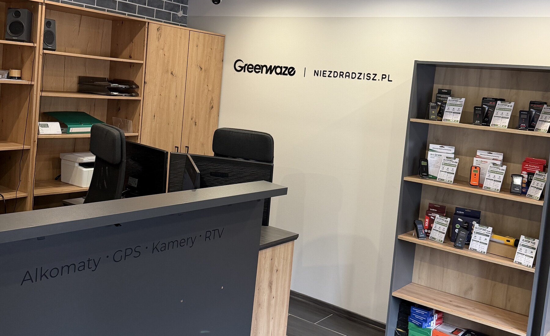 Lada i ekspozycja urządzeń w punkcie Greenwaze